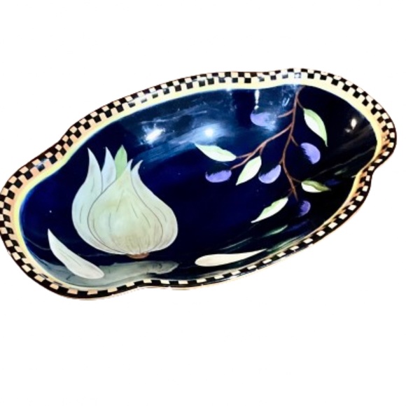 Vintage Gates Ware Laurie Gates Handpainted Vegetable Serving Plate Grammycore - Picture 1 of 7